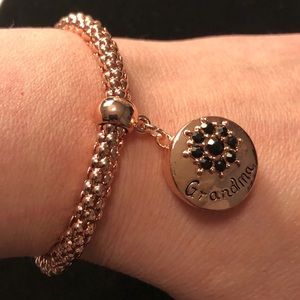 Rose gold colored  bracelet for Snap jewelry.